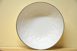 Rosenthal Lotus bol blanc avec bord en platine