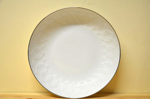Rosenthal Lotus blanc avec assiette creuse bord platine