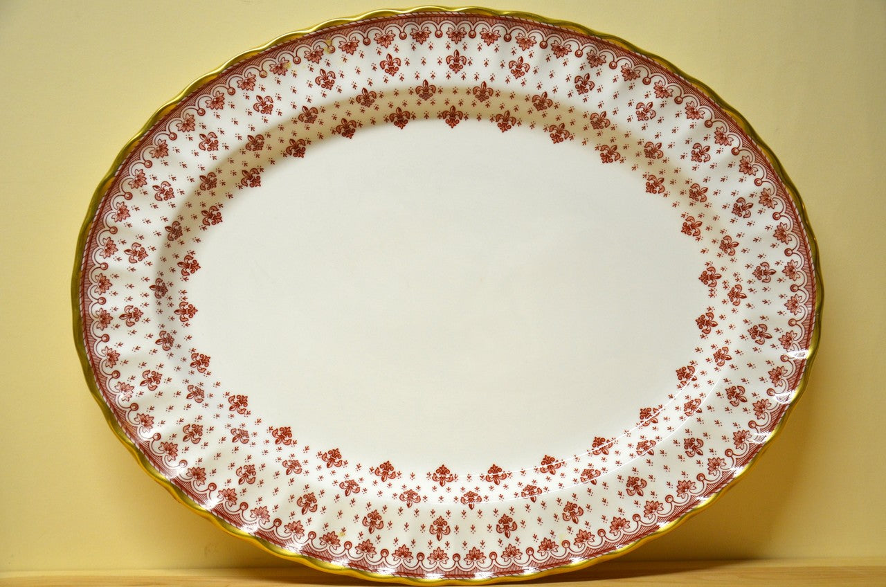 Spode fleur de lys red cheap