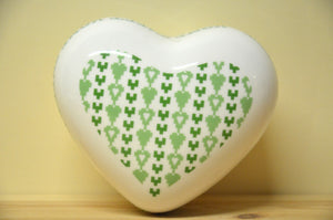 Hutschenreuther Lots of dots Hearts Green Herzdose groß NEU