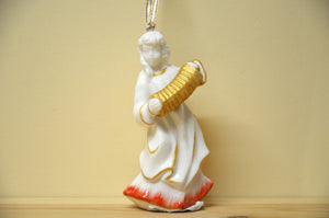 Villeroy &amp; Boch Christmas Angels to match the Nativity Story angel figure with accordion for hanging NEW