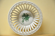 Load image into Gallery viewer, Herend Apponyi green - vert small round bowl, wicker bowl
