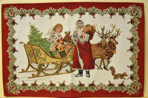 Villeroy &amp; Boch Christmas Toys Set Père Noël et ange dans un traîneau NOUVEAU