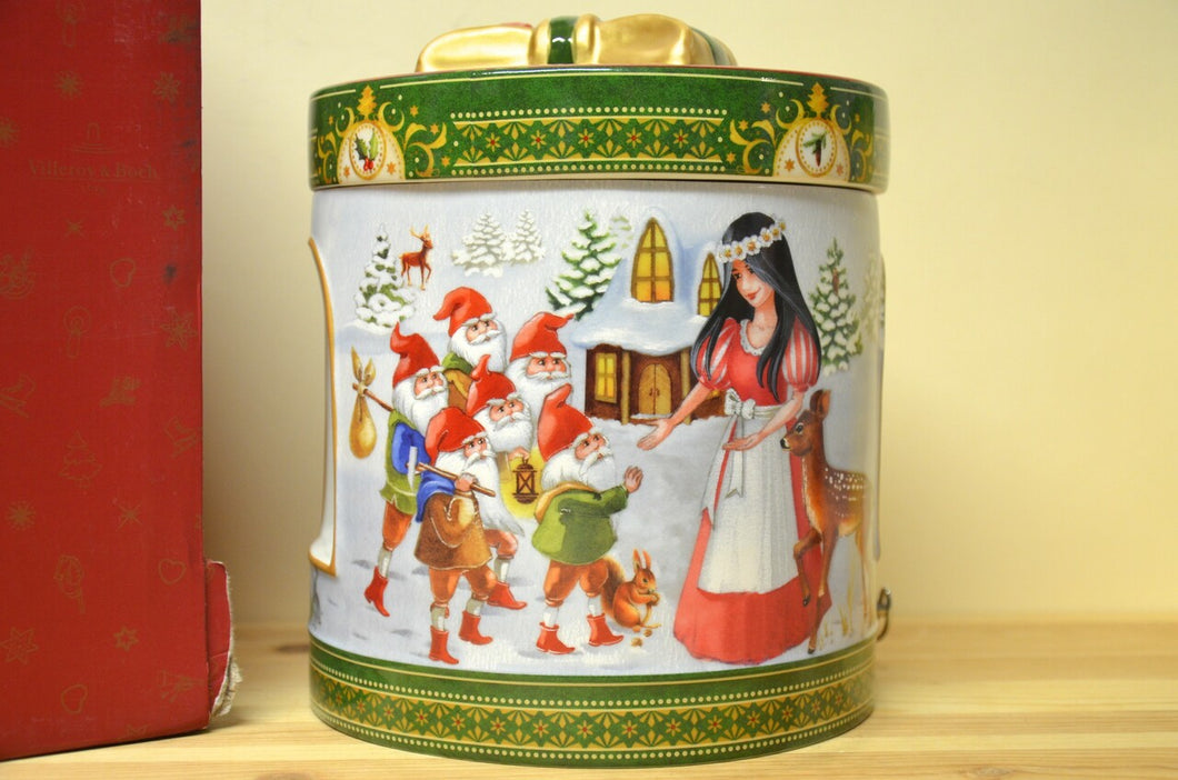 Villeroy & Boch Christmas Toys Geschenkpaket rund/ groß ( Spieluhr) Schneewittchen  NEU