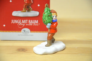 Hutschenreuther Weihnachtsbäckerei  " Junge mit dem Baum "  NEU