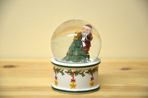 Villeroy &amp; Boch Christmas Toys boule à neige Père Noël petit NOUVEAU