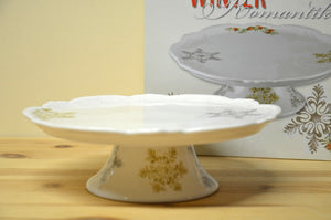 Hutschenreuther Winterromantik footed cake plate NEW