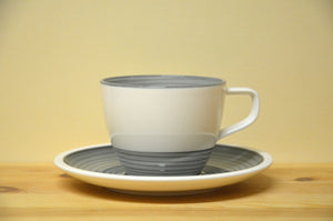 Tasse à café avec soucoupe Villeroy &amp; Boch Manufacture Gris NEUF